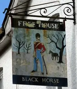 The Black Horse pub sign - Free House